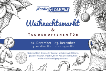 Festlicher Weihnachtsmarkt auf dem Nordic CAMPUS lockte viele Besucher 